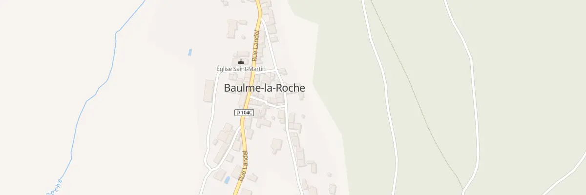 Plan du 7 Rue Marechal Foch à Baulme-la-Roche