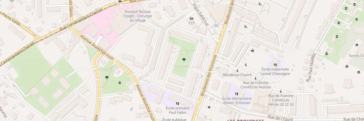 Plan du 13 Bd des Provinces à Sainte-Foy-lès-Lyon