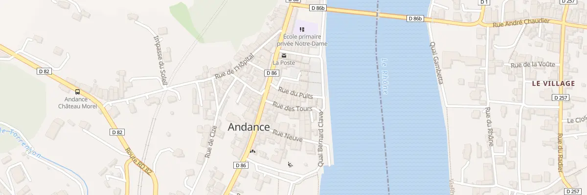 Plan du 9 Rue du Puits à Andance
