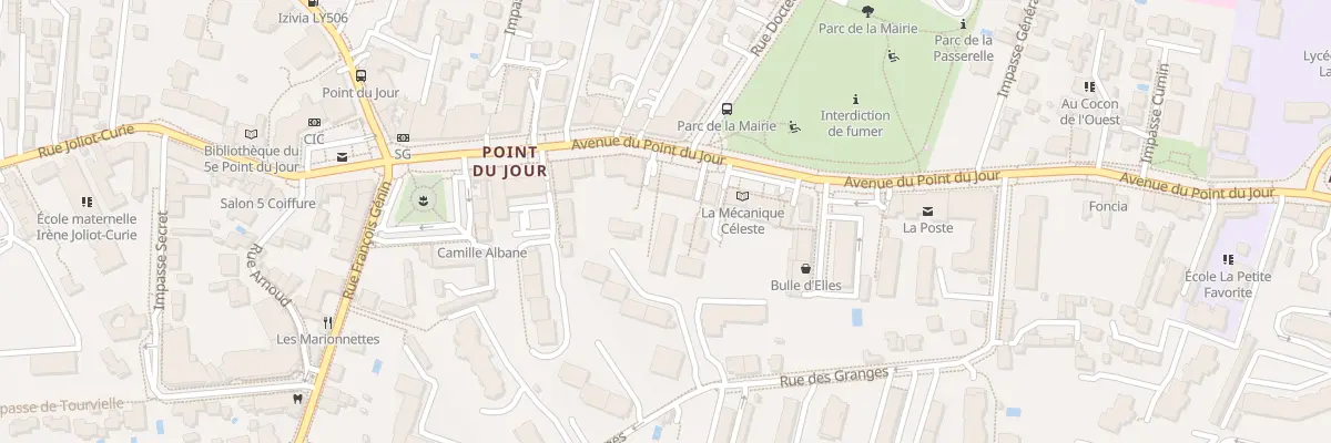 Plan du 69B Av du Point du Jour à Lyon 5e Arrondissement