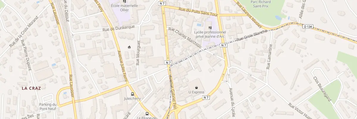 Plan du 154 Rue de la République au Péage-de-Roussillon