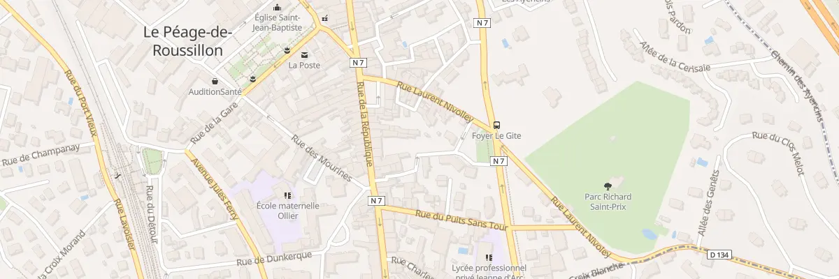Plan du 106 Rue de la République au Péage-de-Roussillon