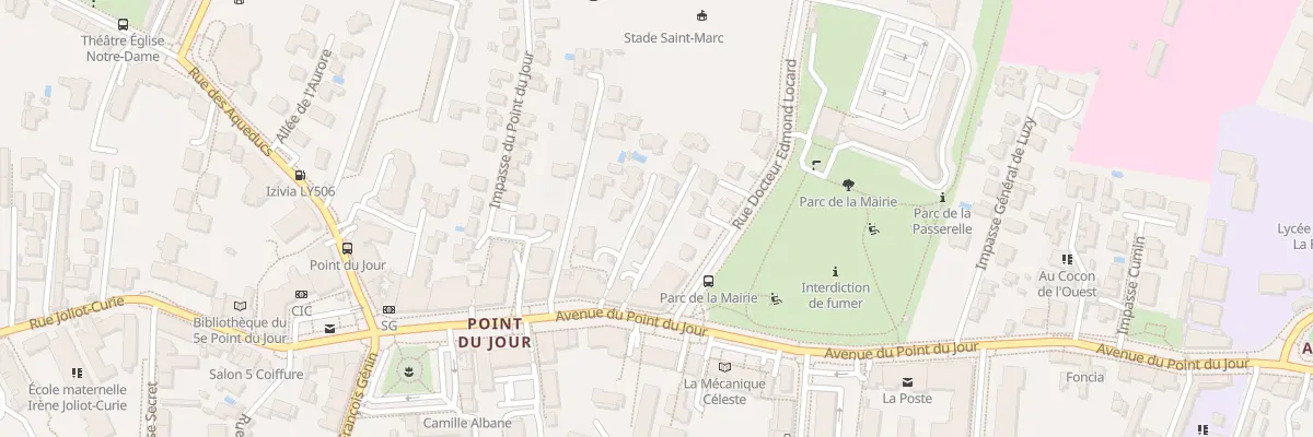 Plan du 50 Av du Point du Jour à Lyon 5e Arrondissement