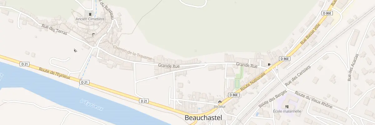 Plan du 29 Gr Grand Rue à Beauchastel