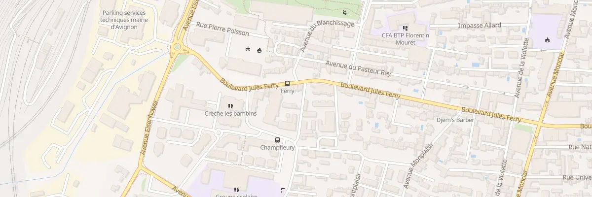 Plan du 59 Bd Jules Ferry à Avignon