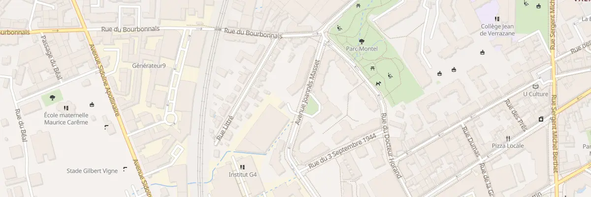 Plan du 2 Av Joannès Masset à Lyon 9e Arrondissement