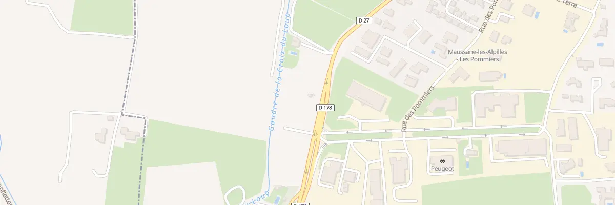 Plan du 432 Cd 27 Rte de St Martin de Cra à Maussane-les-Alpilles