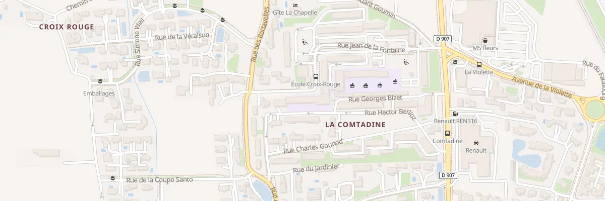 Plan du 9008 Rue Charles Gounod à L’Isle-sur-la-Sorgue