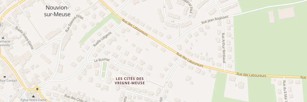 Plan du 28 Rue des Laboureurs à Nouvion-sur-Meuse