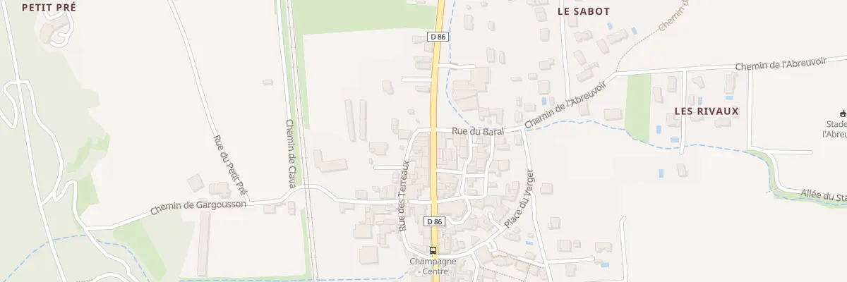 Plan du 9 Rue des Terreaux à Champagne