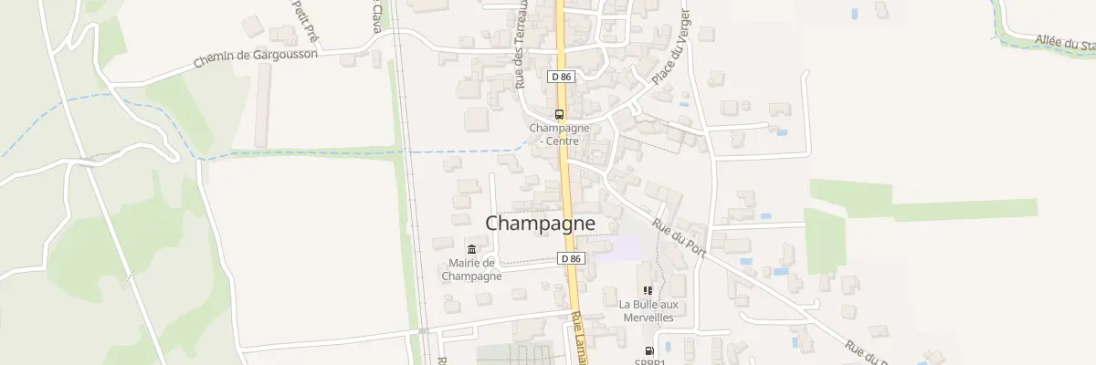 Plan du 586 Rue Lamartine à Champagne