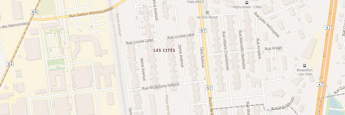 Plan du 56 3ème Avenue à Roussillon
