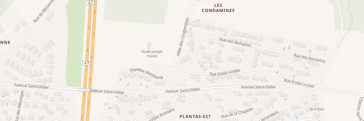 Plan du 1 Lot Les Condamines II aux Tourrettes