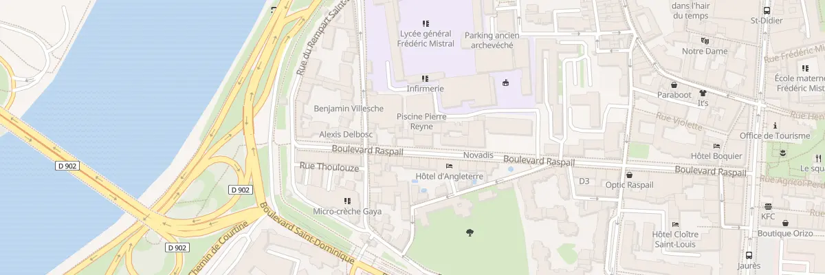 Plan du 34 Bd Raspail à Avignon