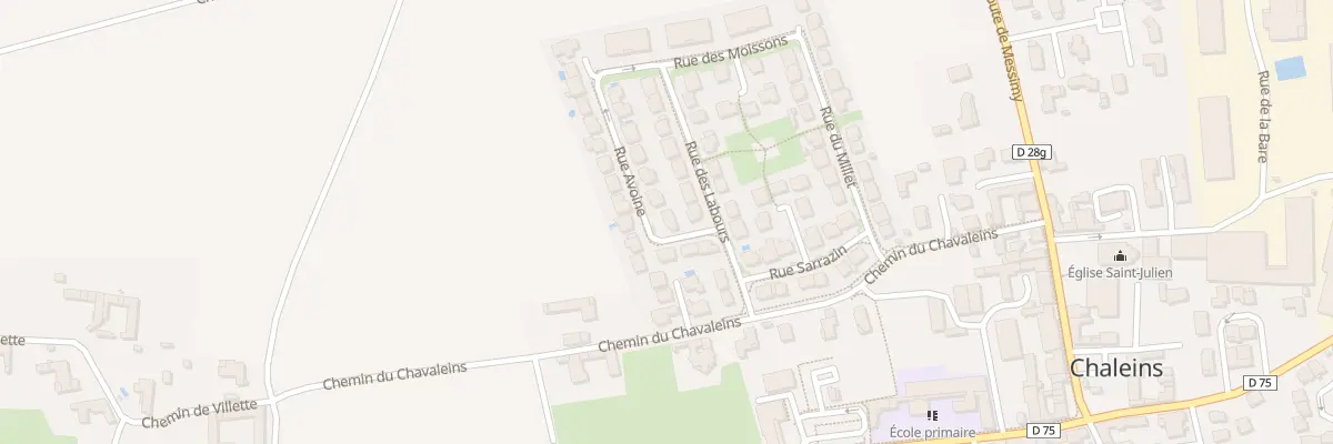 Plan du 61 Rue Avoine à Chaleins