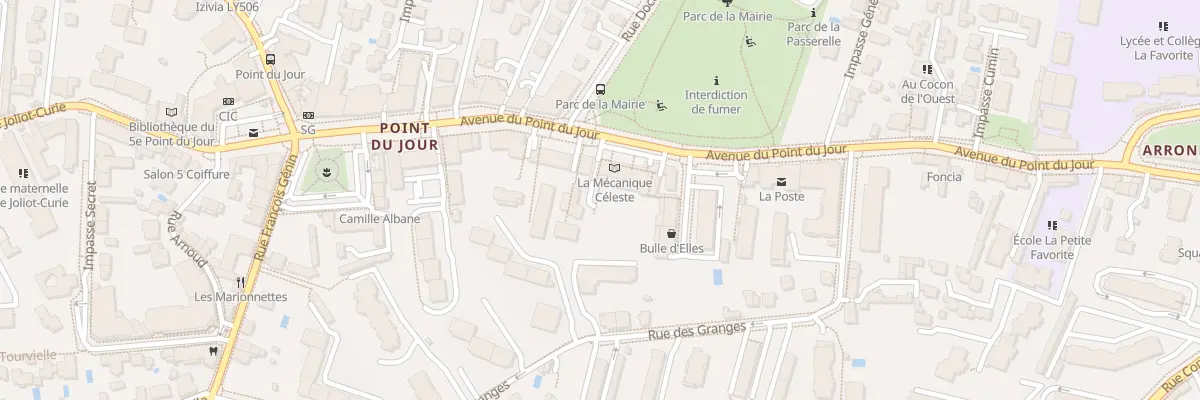 Plan du 59 Av du Point du Jour à Lyon 5e Arrondissement