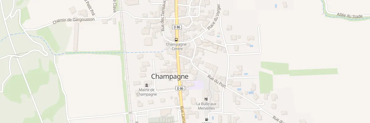 Plan du 16 Rue du Port à Champagne