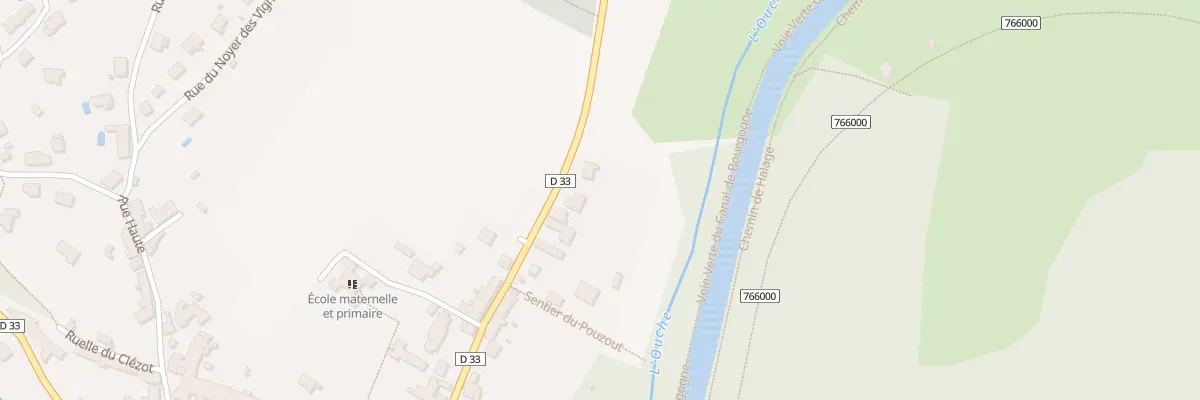 Plan du 410 Grande Rue à Sainte-Marie-sur-Ouche