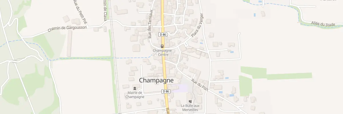 Plan du 22 Rue du Verger à Champagne