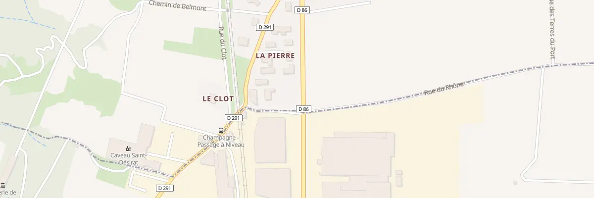 Plan du 50 Rue de la Gare à Champagne