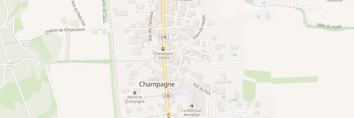 Plan du 25 Rue du Sonneur à Champagne
