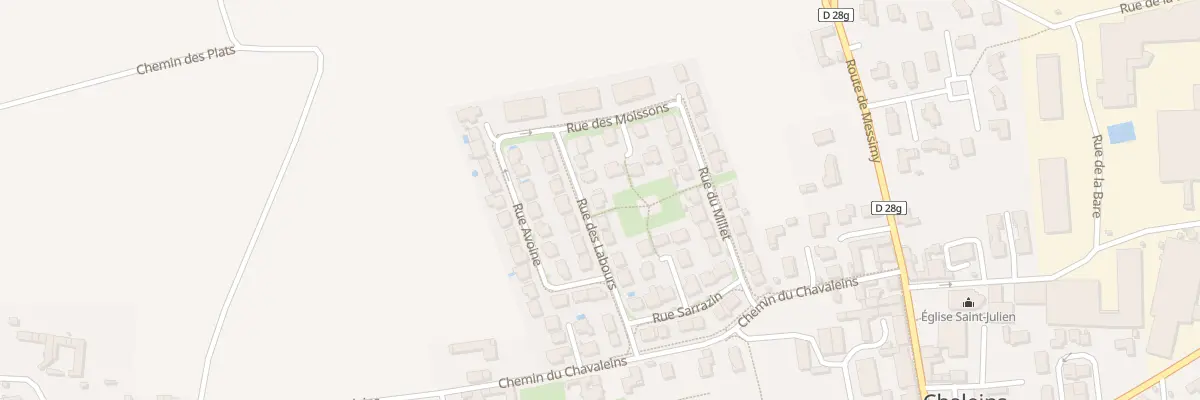 Plan du 136 Rue des Labours à Chaleins