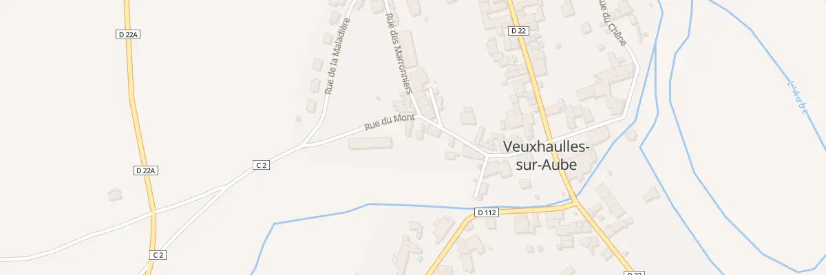 Plan du 9 Rue du Mont à Veuxhaulles-sur-Aube