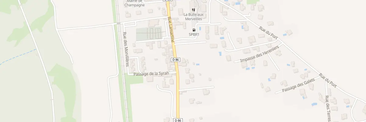 Plan du 835 Rue Lamartine à Champagne
