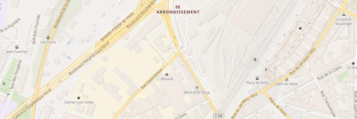 Plan du 67 Rue de Bourgogne à Lyon 9e Arrondissement