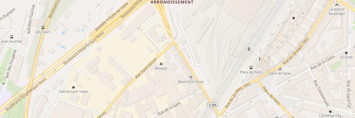 Plan du 63 Rue de Bourgogne à Lyon 9e Arrondissement