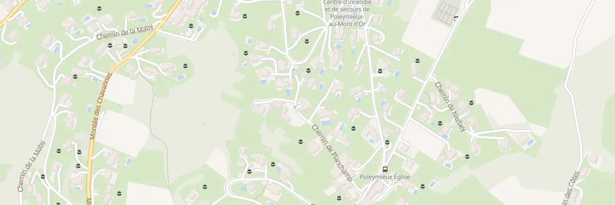 Plan du 208 Che de Planchamp à Poleymieux-au-Mont-d’Or