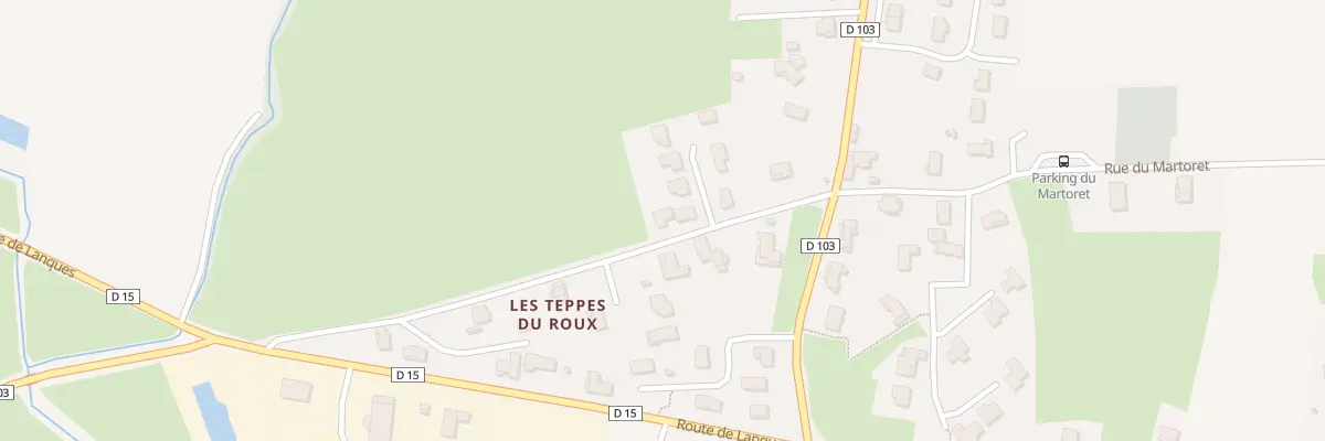 Plan du 5299F Rue des Teppes du Roux à Péronne