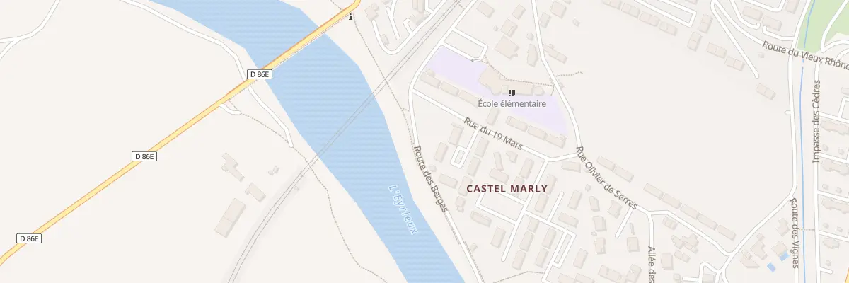 Plan du 4 Castel Marly à Beauchastel