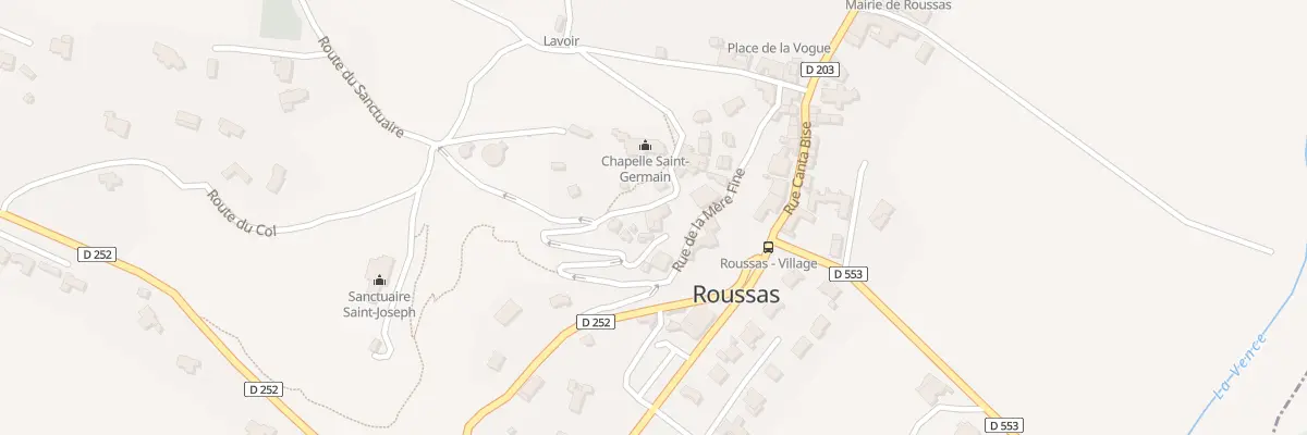 Plan du 5025 Le Village à Roussas