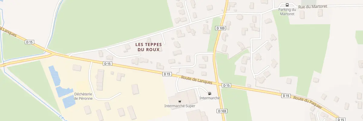 Plan du 5250 Les Petites Teppes de Roux à Péronne