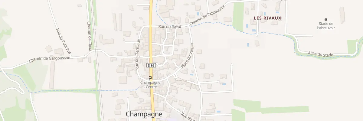 Plan du 90 Pl du Verger à Champagne