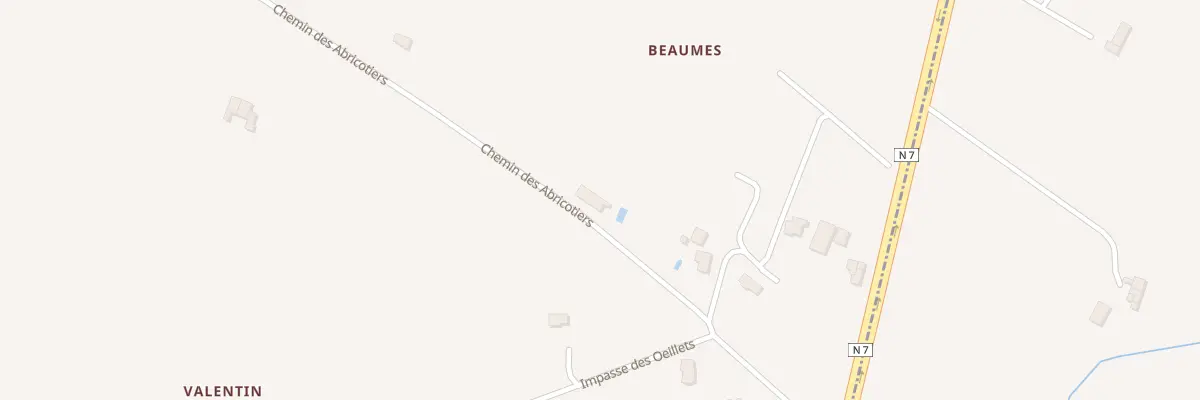 Plan du 5316 Beaumes à Saulce-sur-Rhône