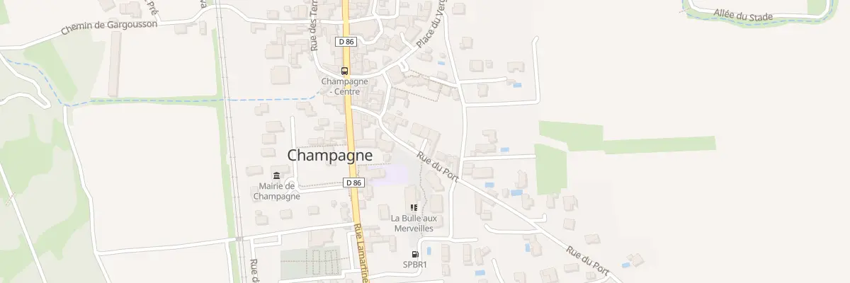 Plan du 97 Rue du Port à Champagne
