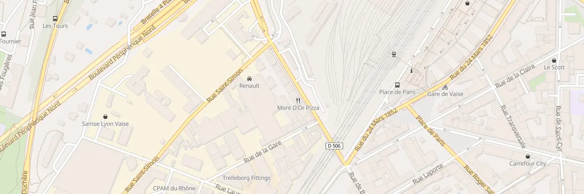 Plan du 55 Rue de Bourgogne à Lyon 9e Arrondissement