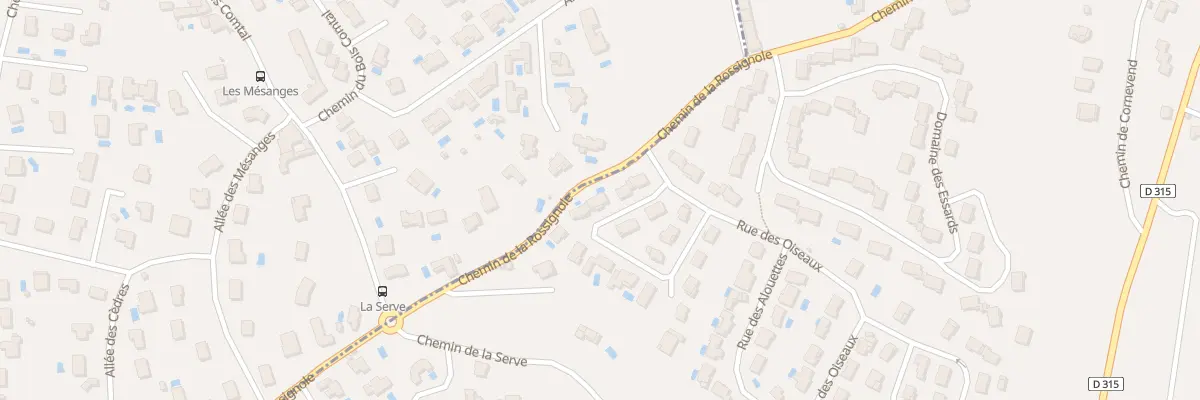 Plan du 9 Rue des Mésanges à Vernaison