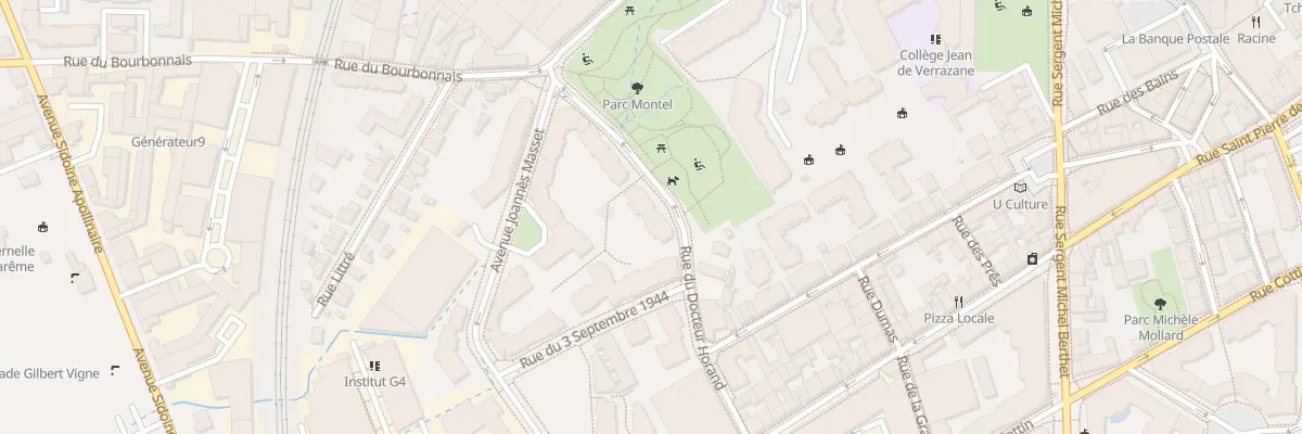 Plan du 6 Rue du Docteur Horand à Lyon 9e Arrondissement
