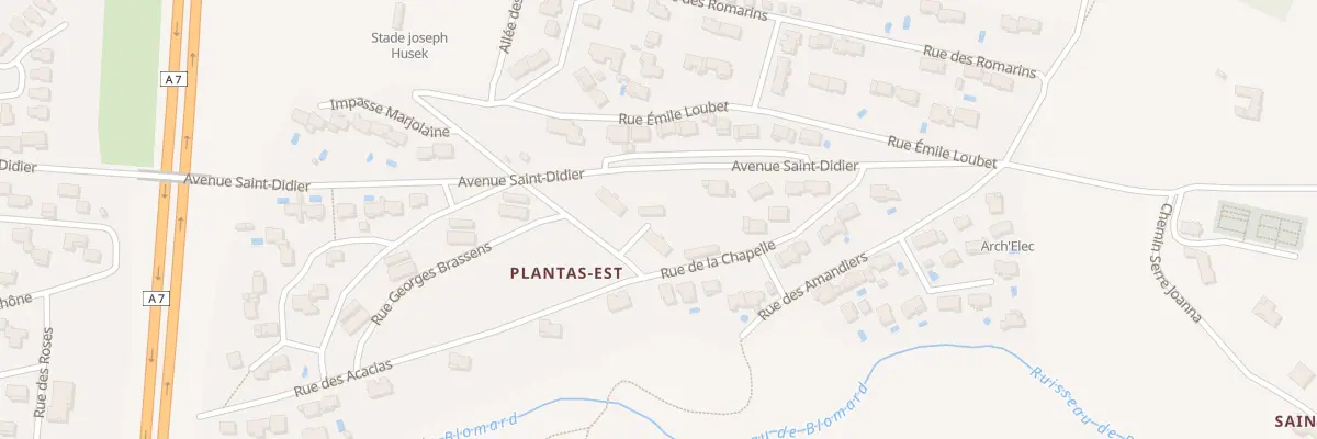 Plan du 5057 Plantas Est aux Tourrettes