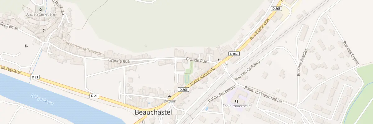 Plan du 8B Gr Grand Rue à Beauchastel
