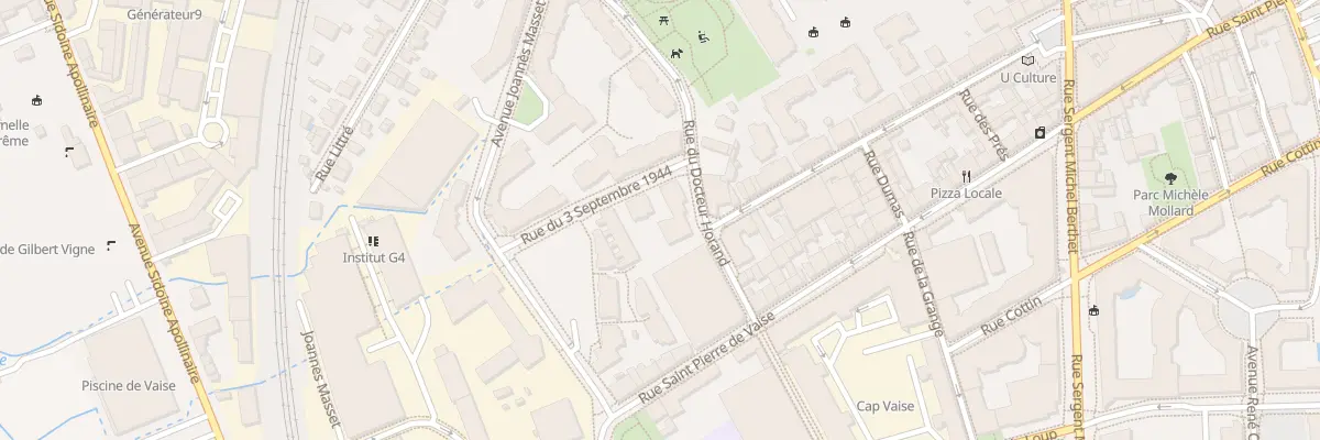 Plan du 14 Rue du Docteur Horand à Lyon 9e Arrondissement
