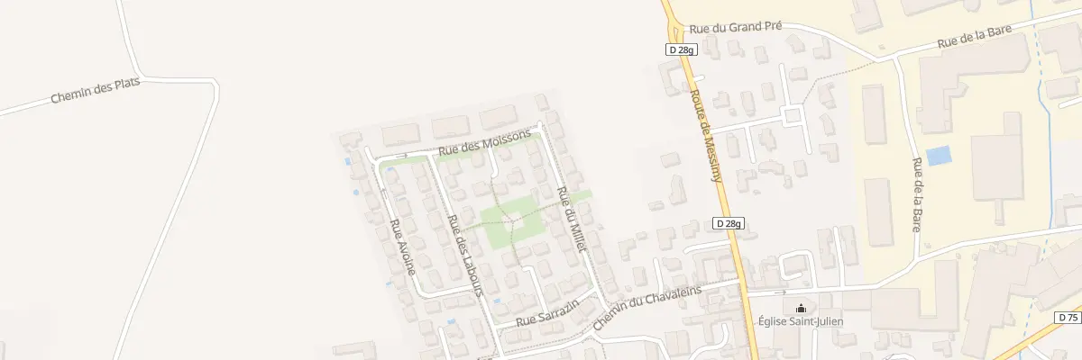 Plan du 141 Rue du Millet à Chaleins