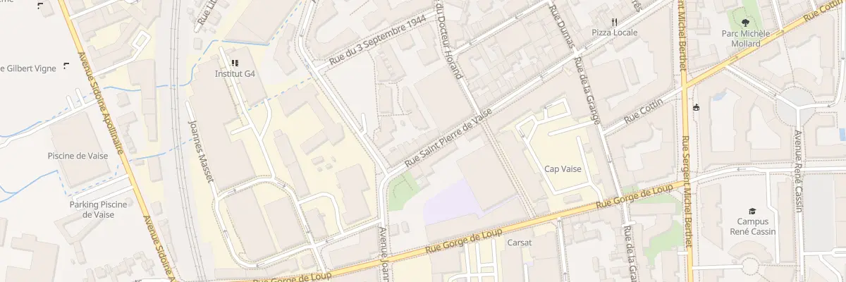 Plan du 90 Rue Saint Pierre de Vaise à Lyon 9e Arrondissement