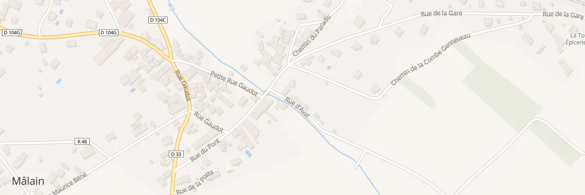 Plan du 3 Rue d’Aval à Mâlain