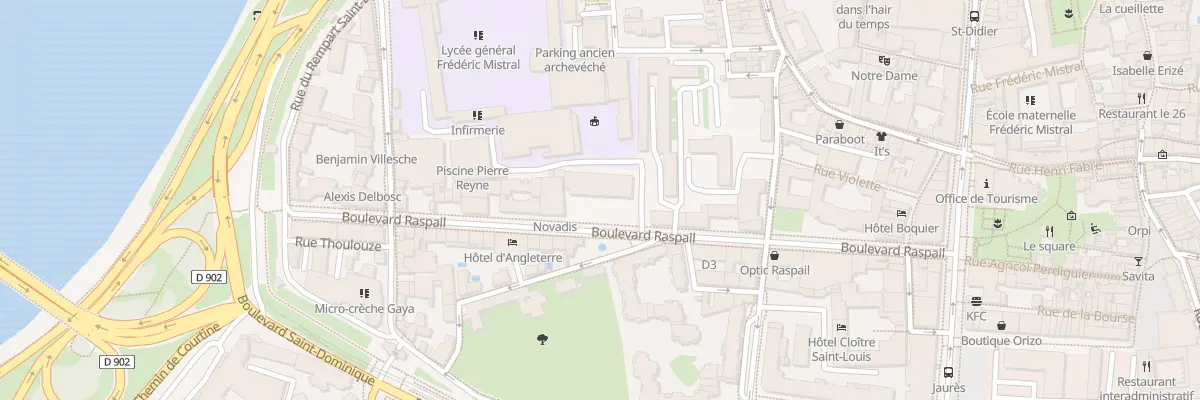 Plan du 28 Bd Raspail à Avignon