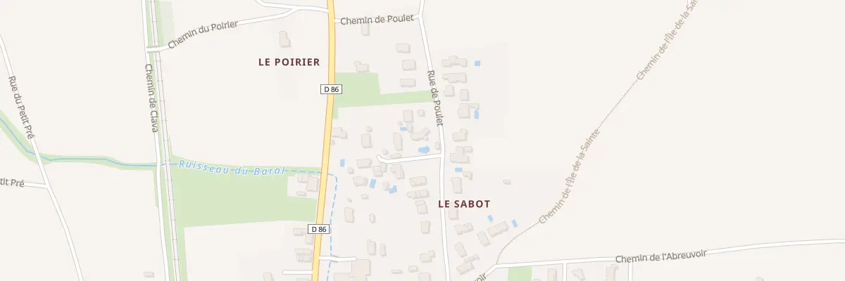 Plan du 240 Rue de Poulet à Champagne