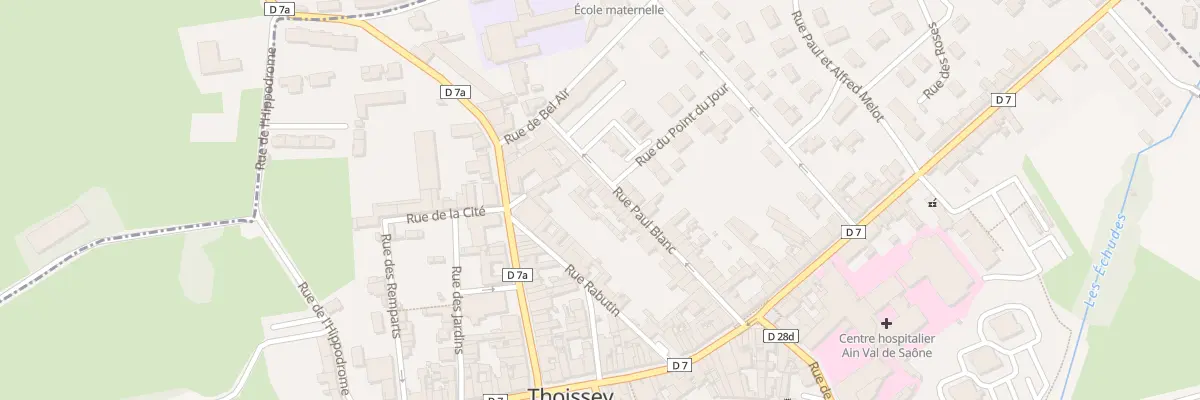 Plan du 49 Rue Paul Blanc à Thoissey